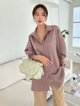 DAZY Casual Striped Long Sleeve Shirt For Autumn